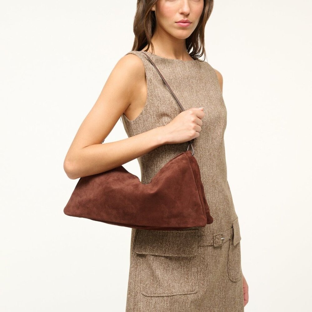 STAUD Vivi Shoulder Bag -  Mahogany